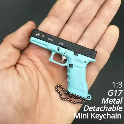 Mini Metal G17 Keychain